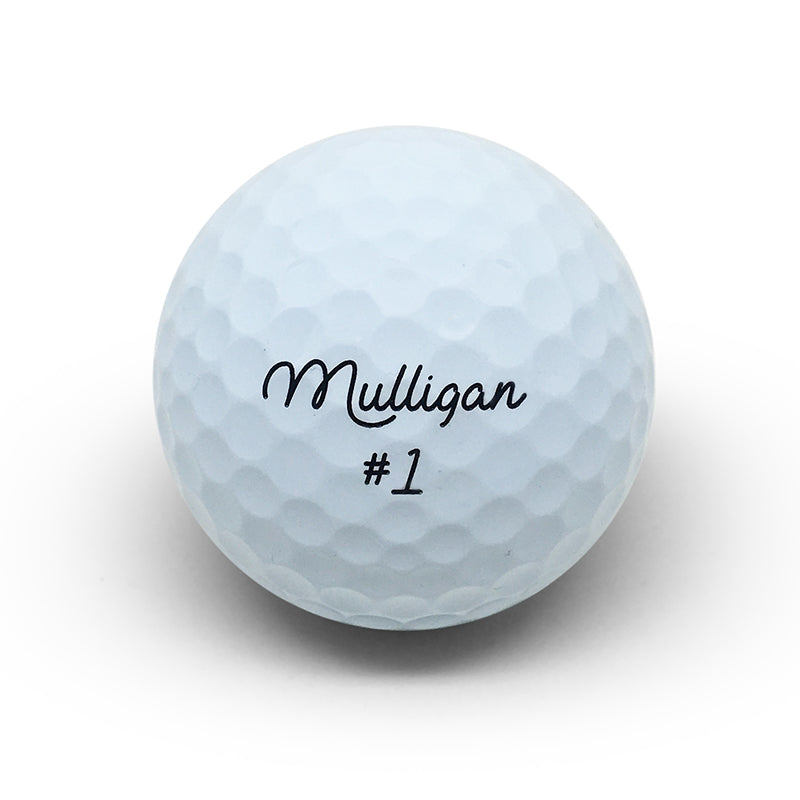 MULLIGAN SMOOTH - 12 PACK GOLF BALLS - WHITE